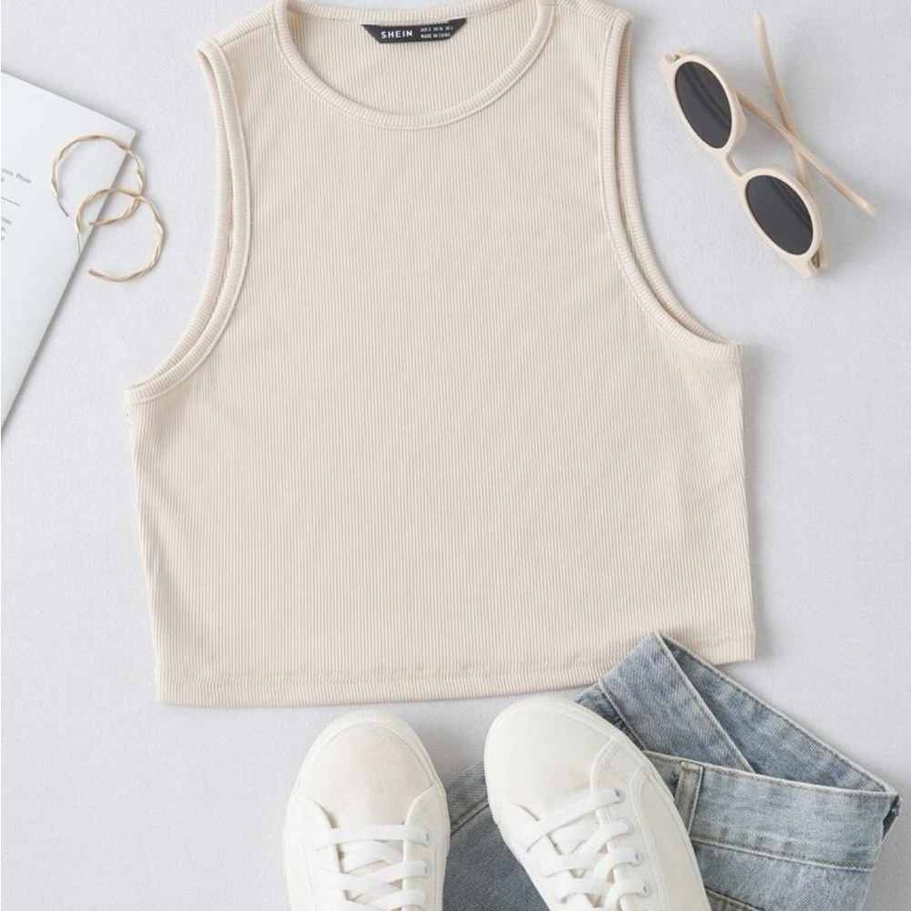 beige SHEIN top